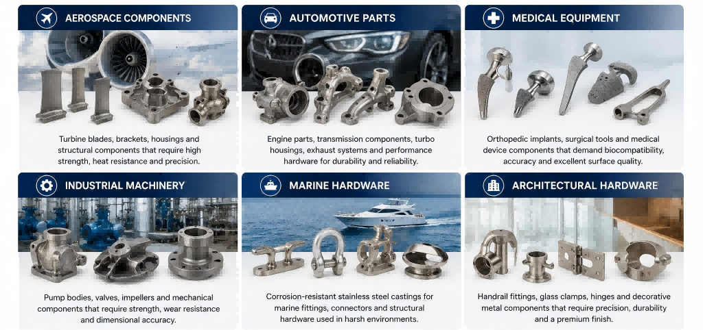 Common Applications of Investment Casting